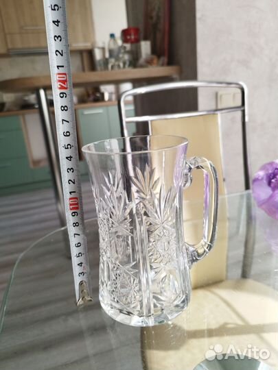 Хрустальная пивная кружка