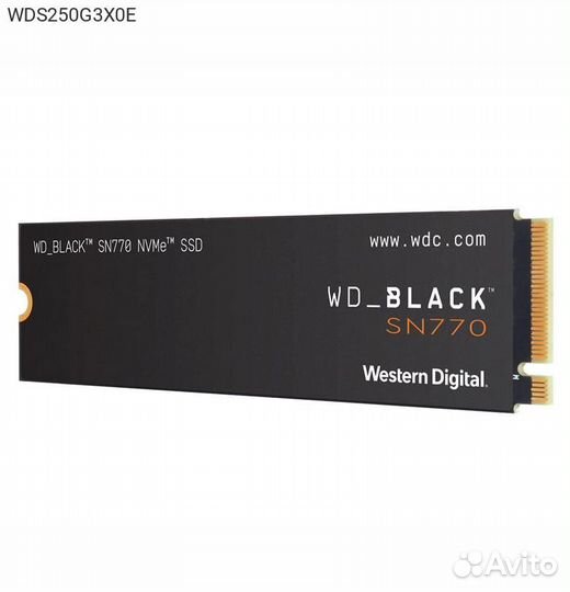 Диск SSD WD WD black SN770 M.2 2280 250GB PCIe NVM