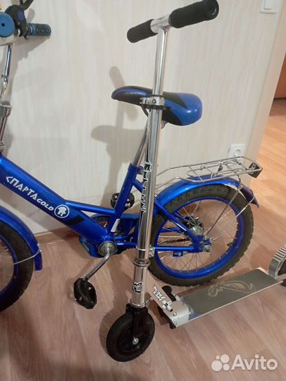 Детский велосипед 16,самокат
