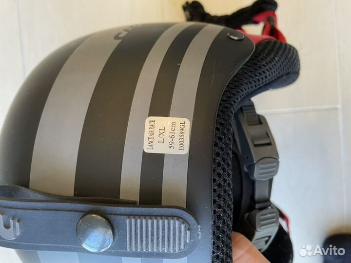 Комплект шлем и очки Carrera. Чёрные