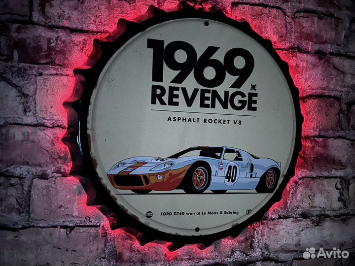 Декор на стену Ford GT 40 1969 Revenge