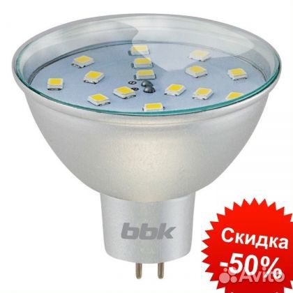 Светодиодная лампа BBK MR-16 M323C 3.2W 3000K GU5
