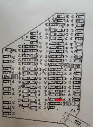 Машиноместо, 13 м²