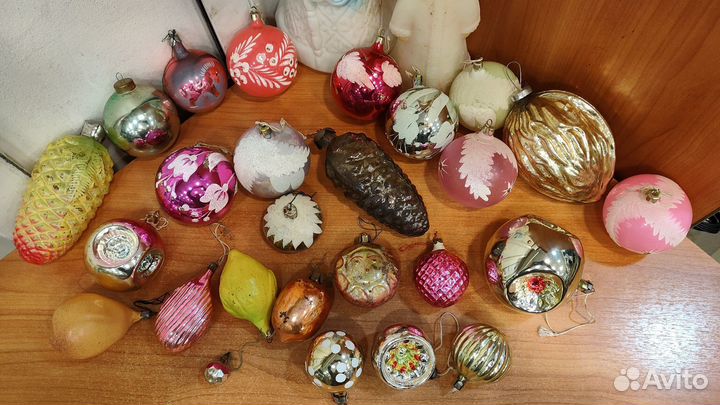 Новогодние игрушки стекло