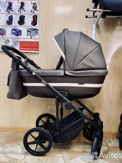 Коляска для новорожденных 2в1 Adamex Rimini