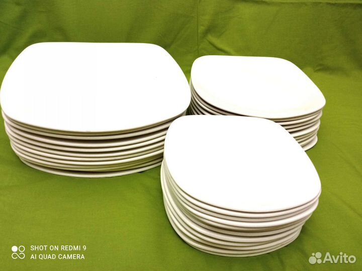 Н-р тарелок из 18 шт. Англ фарф. Steelite Quadro