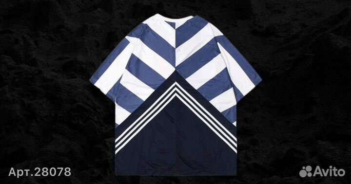 Футболка adidas новая (бело-голубая 3737) 46(S)