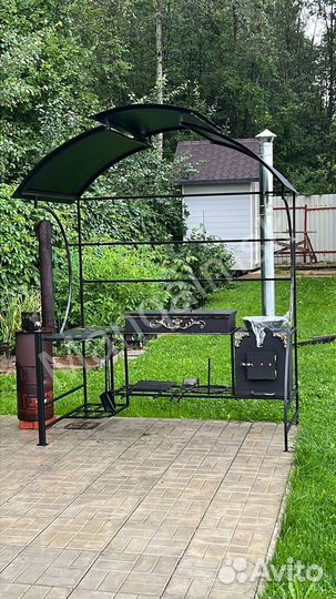 Мангал в стиле лофт