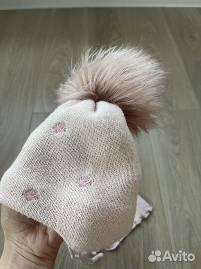 Комплект шапка и шарф для девочки