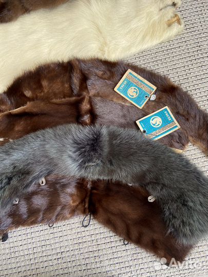 Мех норки и нутрии