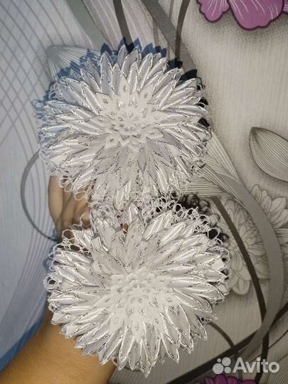 Бантики снежинки