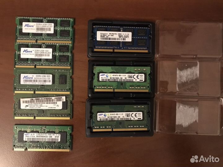 SD-RAM, PC133, DDR2, DDR3 для PC и ноутбуков