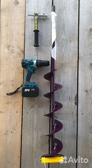 Электробур-шуруповерт для рыбалки nero