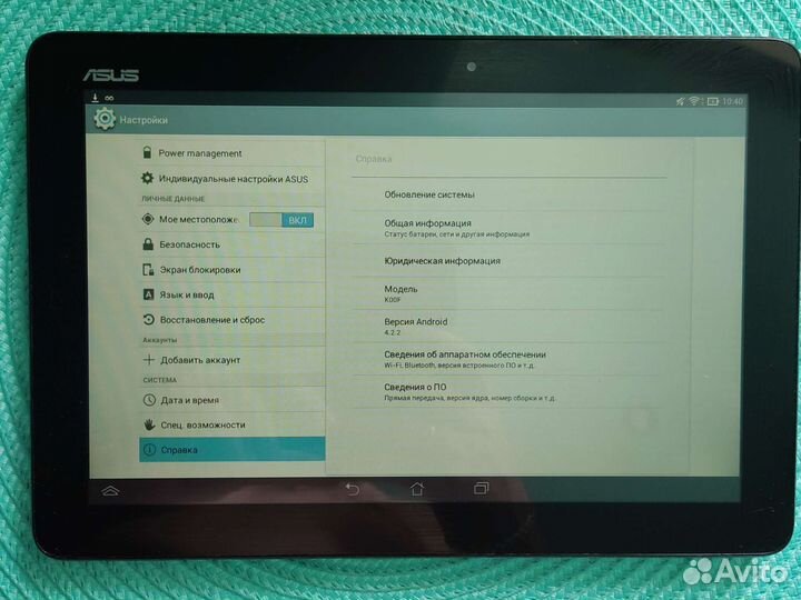 Планшет Asus k00f