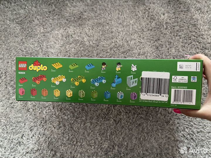 Lego duplo 10954 Поезд с цифрами - учимся считать