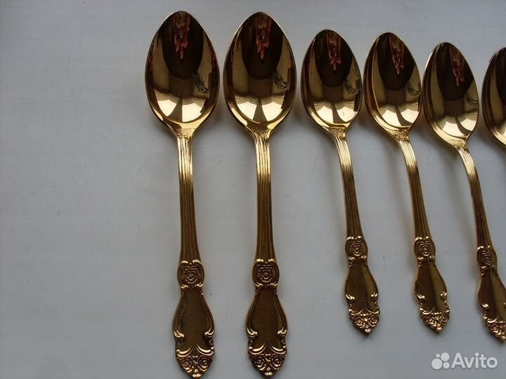 Ложки мельхиоровые позолоченные