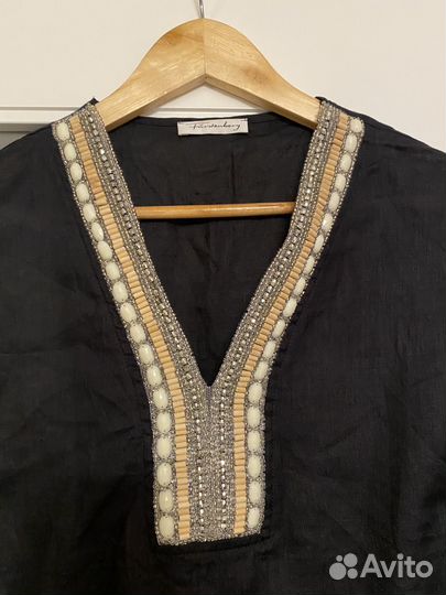 Сарафан платье 100% лен Furstenberg L