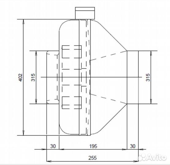 Круглый канальный вентилятор - Rosenberg R 315