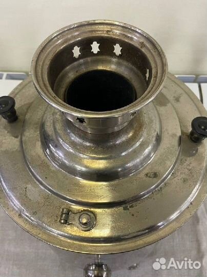 Самовар жаровый. банка. тула. никель. 1950-Е. 8 л