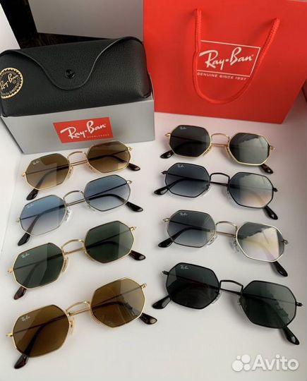 Очки ray ban octagonal кориневые