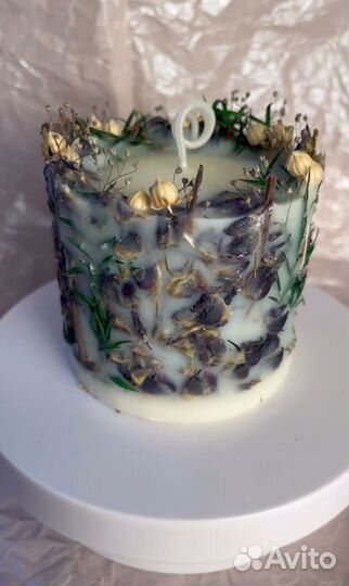 Ботанические свечи ручной работы