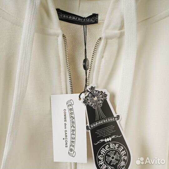 Зип худи Chrome Hearts kiss logo