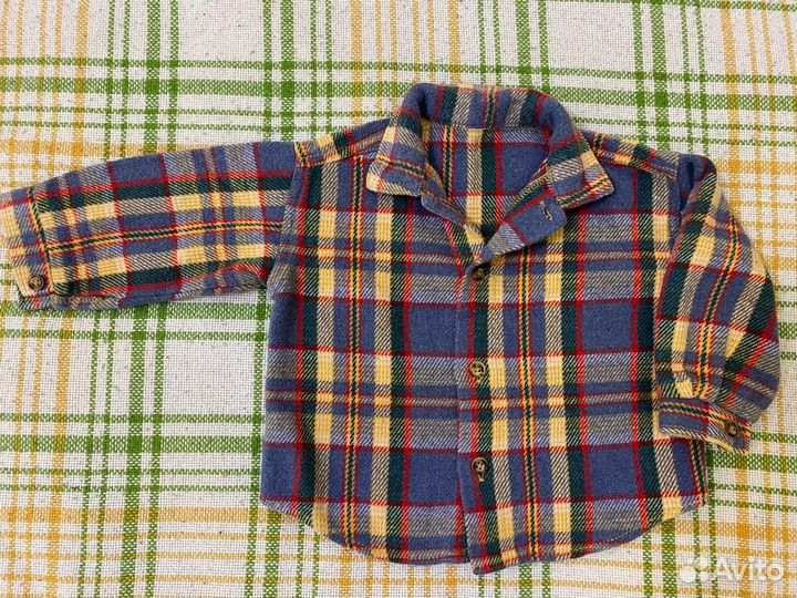 Рубашка теплая детская