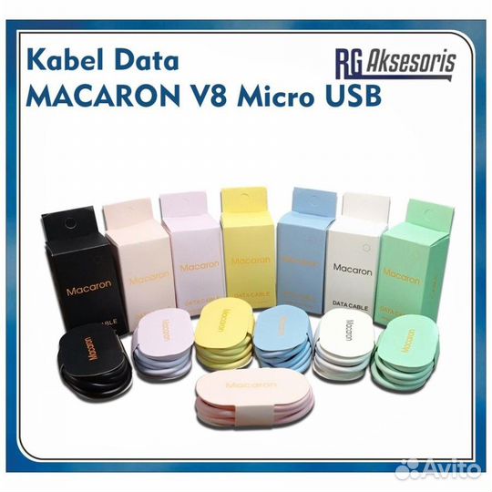 Кабель USB - micro usb Macaron v8