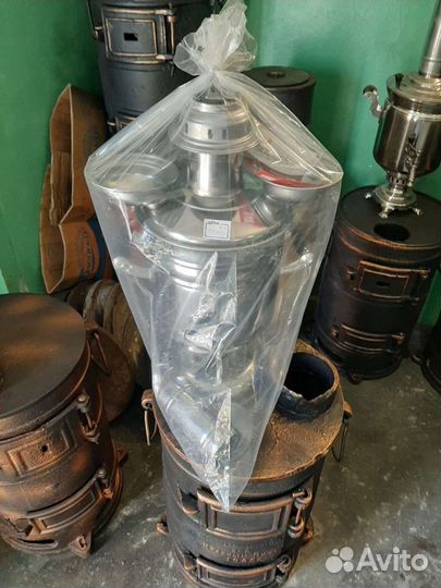Самовар турецкий дровяной угольный