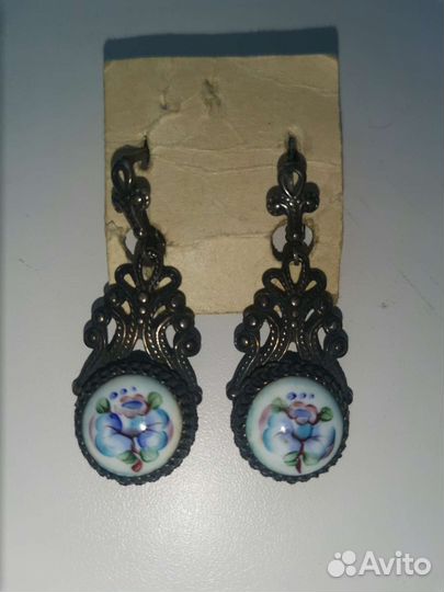 Старинные серьги и кулоны СССР