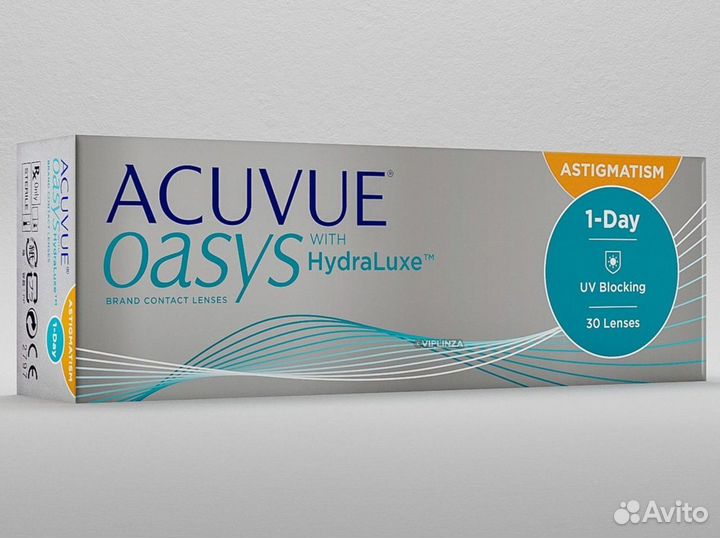 Линзы Acuvue Oasys 1 day астигматические США