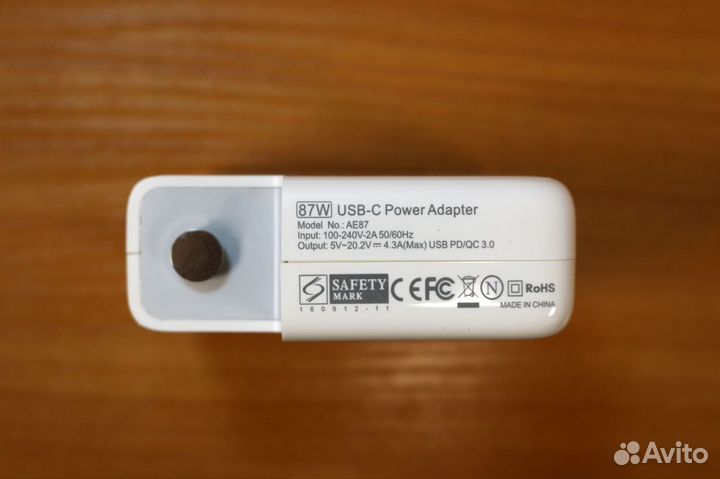 Блок питания Apple USB Type-C 87W