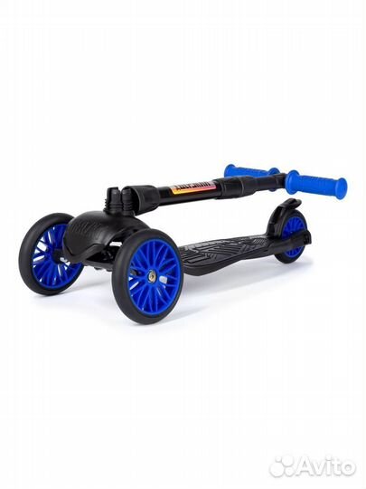 Самокат детский baby синий/черный