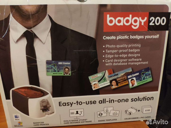 Принтер для пластиковых карт и бейджей