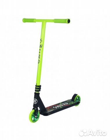 Самокат трюковый AT Scooters Sword зеленый Новый