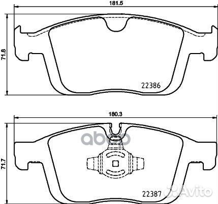 Колодки volvo XC60 08- P86026 Brembo