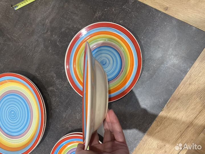 Тарелки цветные