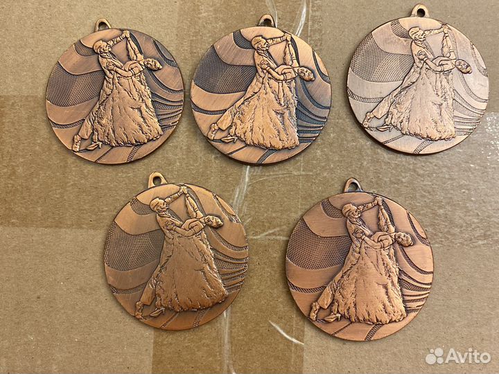 Продам медали за 3-е место, по танцам, 5 штук