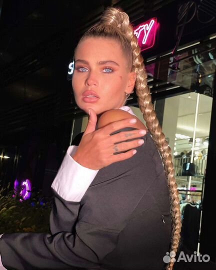 Коса на резинке