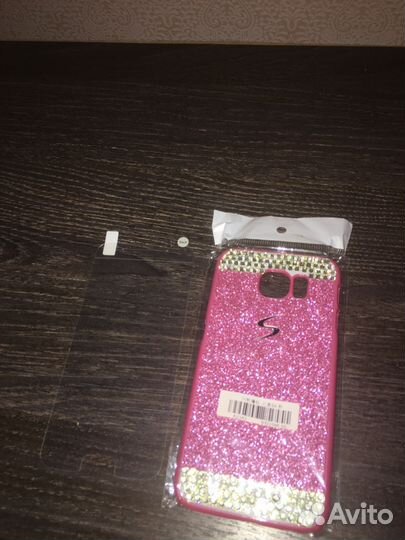Чехол для samsung S6 розовый