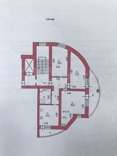 3-к. квартира, 117 м², 8/10 эт.