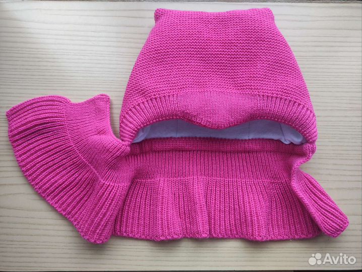 Шапка-шлем детская новая зимняя утеплённая