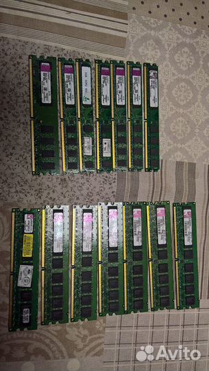 Модули памяти DDR, DDR2, DDR3