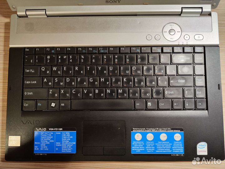 Ноутбук Sony vaio VGN-fz11sr (PCG-285P)