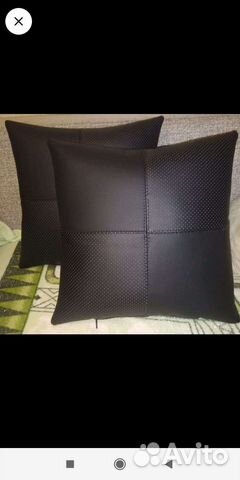 Подушки декоративные из экокожи