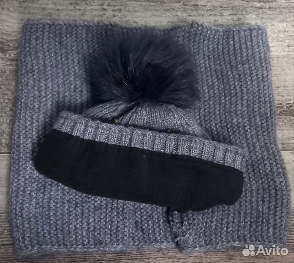 Шапка, шарф (снуд) и перчатки