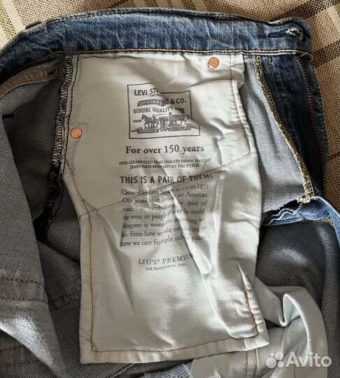 Мужские джинсы Levi's 512 Slim Taper W33L34 (33/34