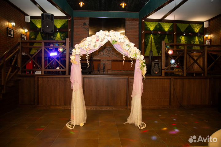 Свадебная арка, оформление стола, свадебный декор