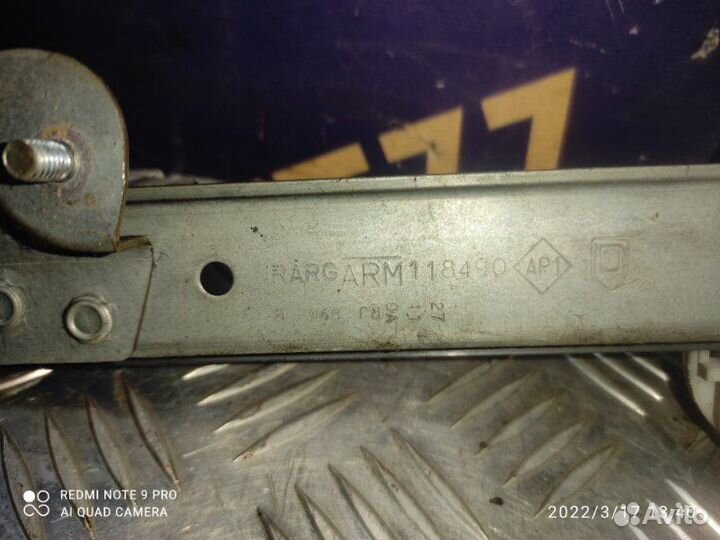 Стеклоподъемник задний левый Renault Logan 1 седан