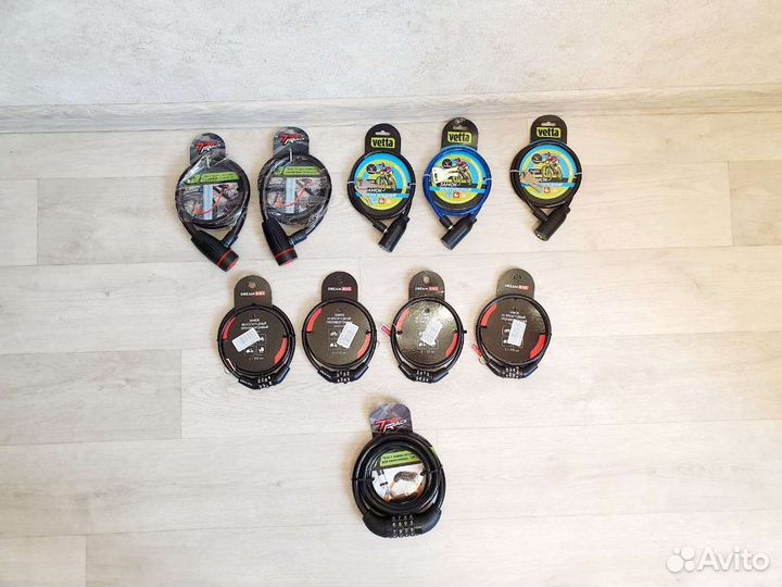 Велозамок кодовый противоугонный трос